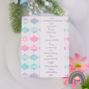 Hero Arts Ornaments Grid Bold Prints Cling Rubber Stamp