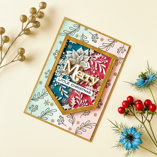 Lisa Horton Crafts Festive Wreath Stamp Set
