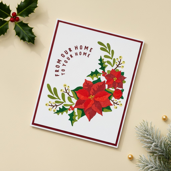 Lisa Horton Crafts Festive Wreath Stamp Set