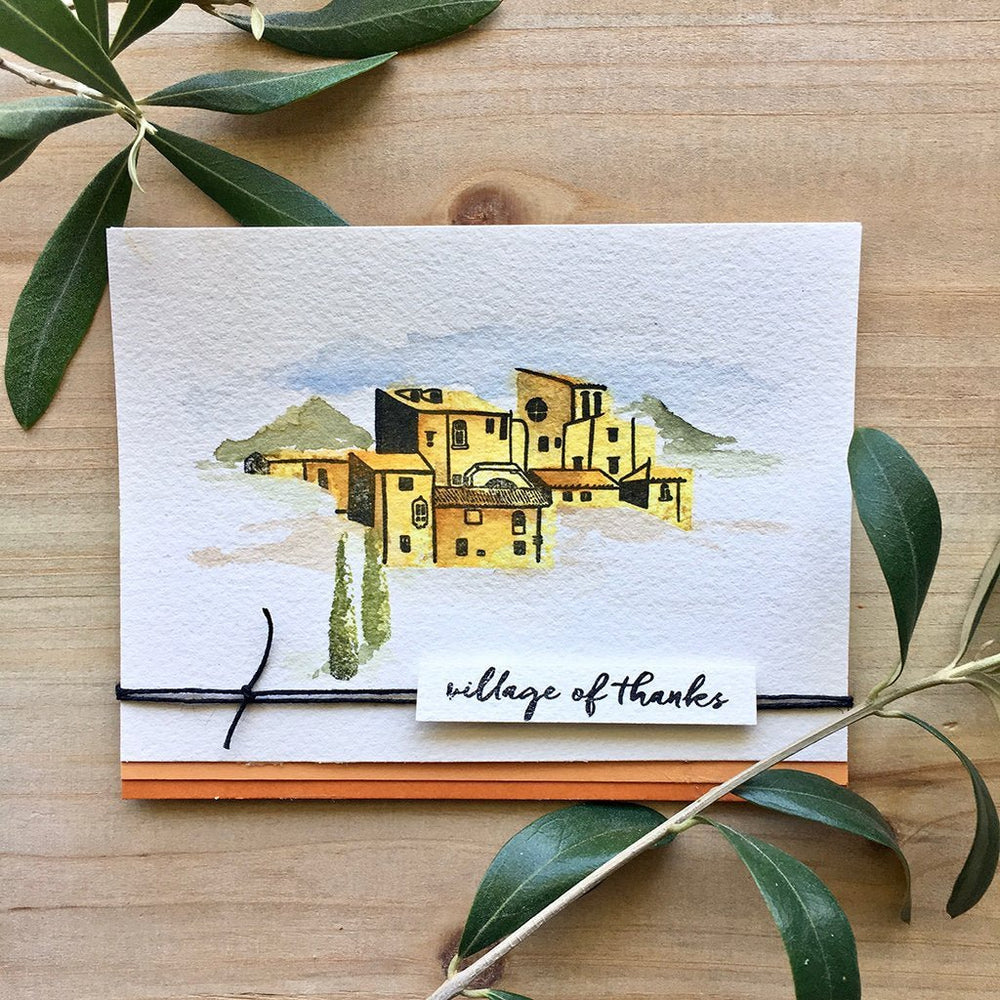 Hero Arts Color Layering Village Clear Stamps