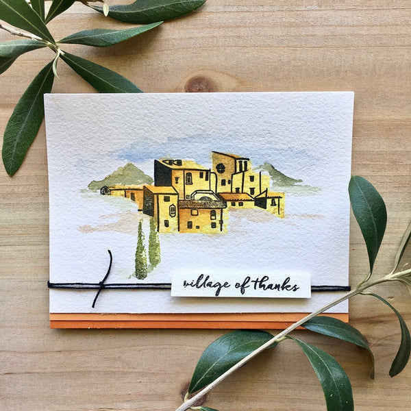 Hero Arts Color Layering Village Clear Stamps