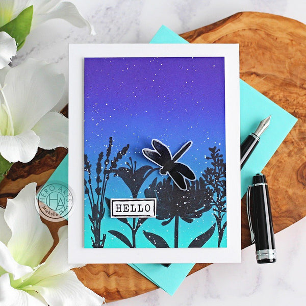 Hero Arts Art Journal Messages Clear Stamps