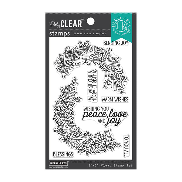 Hero Arts Year-Round Wreath Clear Stamp Set
