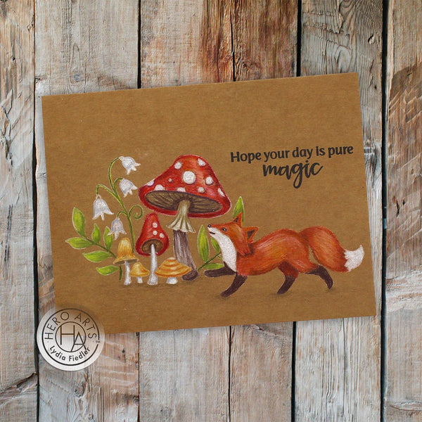 Hero Arts Hello Fungi Clear Stamps