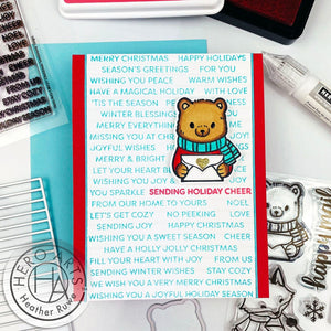 Hero Arts Winter Mail Critters Clear Stamps