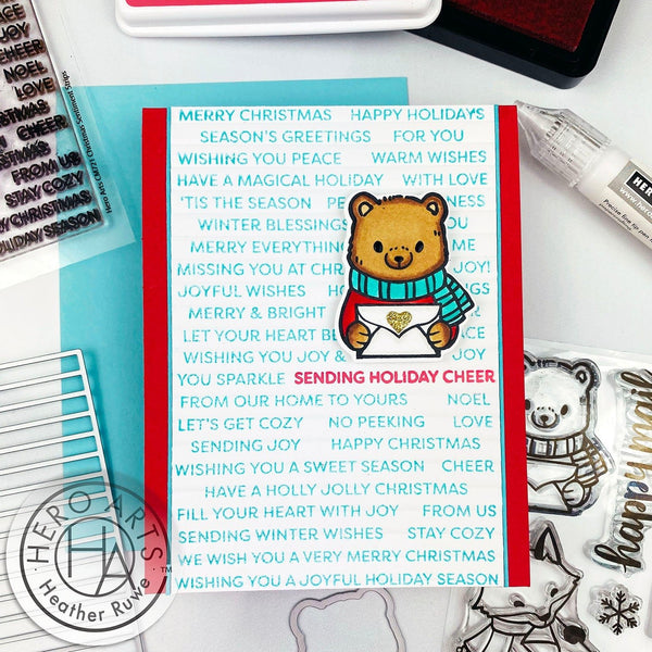 Hero Arts Winter Mail Critters Clear Stamps