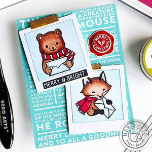 Hero Arts Winter Mail Critters Clear Stamps
