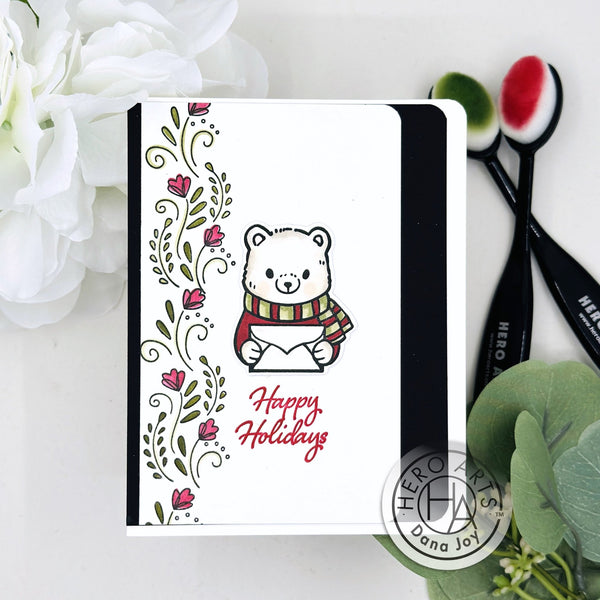 Hero Arts Winter Mail Critters Clear Stamps