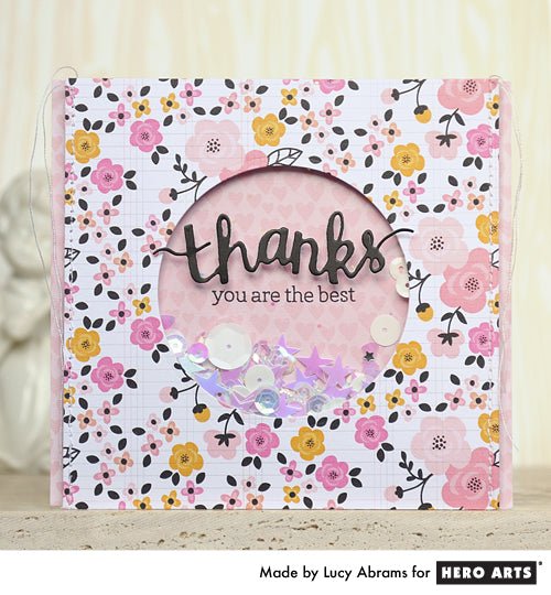Hero Arts Thanks Stamp & Die Set