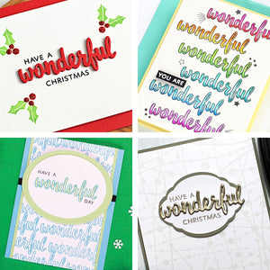Hero Arts Wonderful Stamp & Cut Set