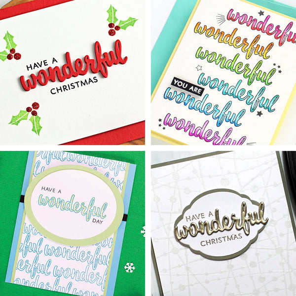 Hero Arts Wonderful Stamp & Cut Set