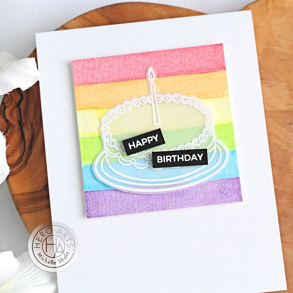 Hero Arts Birthday Cake Stamp & Die Set