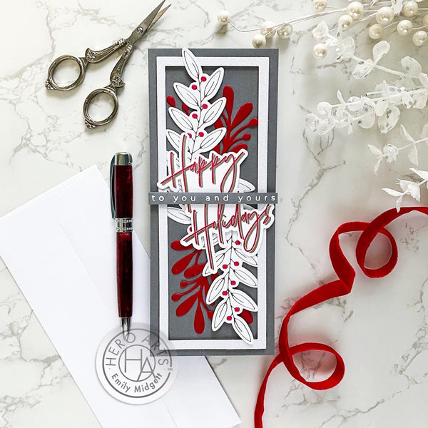 Hero Arts Holly Berries XL Stamp & Die Set