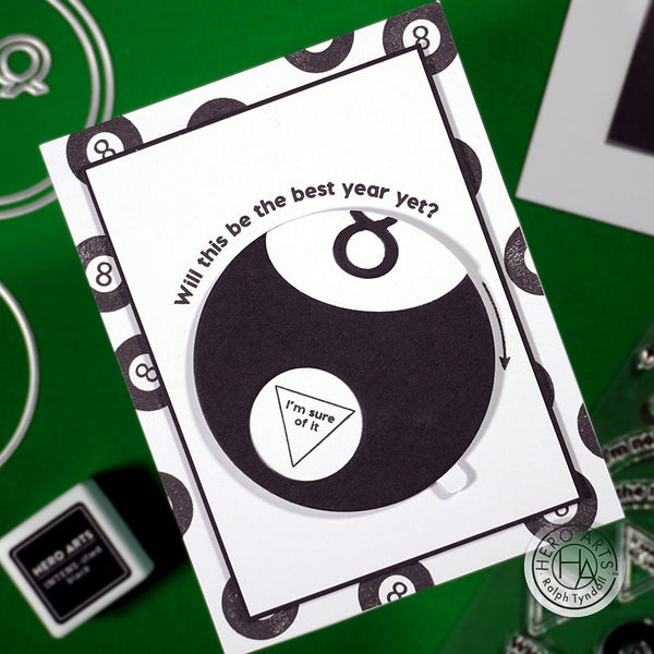 DF224 HA + RT Interactive Eight - Ball Fancy Dies (F) - Hero Arts