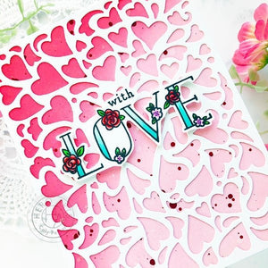 Hero Arts Window On Love Confetti Dies