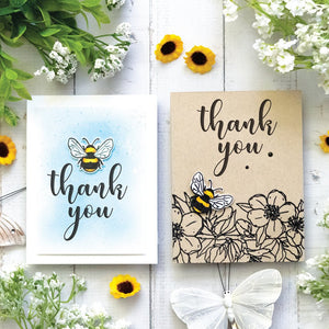 Hero Arts Script Thank You Wood Stamps