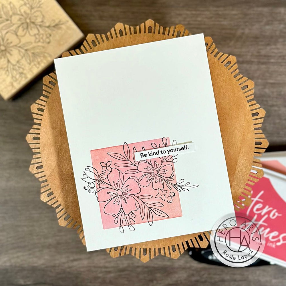 Hero Arts Floral Blooms Wood Stamps