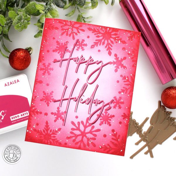 Hero Arts Happy Holidays Glimmer Hot Foil Plate & Die Set