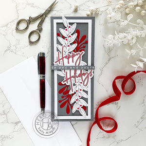 Hero Arts Holiday Greenery Glimmer Hot Foil Plate & Die Set