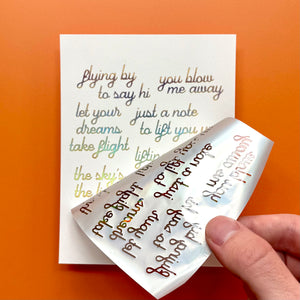 Soaring Sentiments Press + Foil Plate & Die Set by Simon Hurley