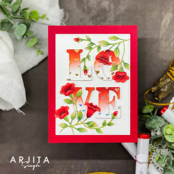 Hero Arts Heart Flourish Cover Plate Dies