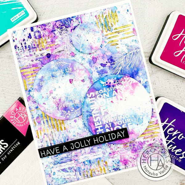Hero Arts White Holiday Collage Hero Transfers