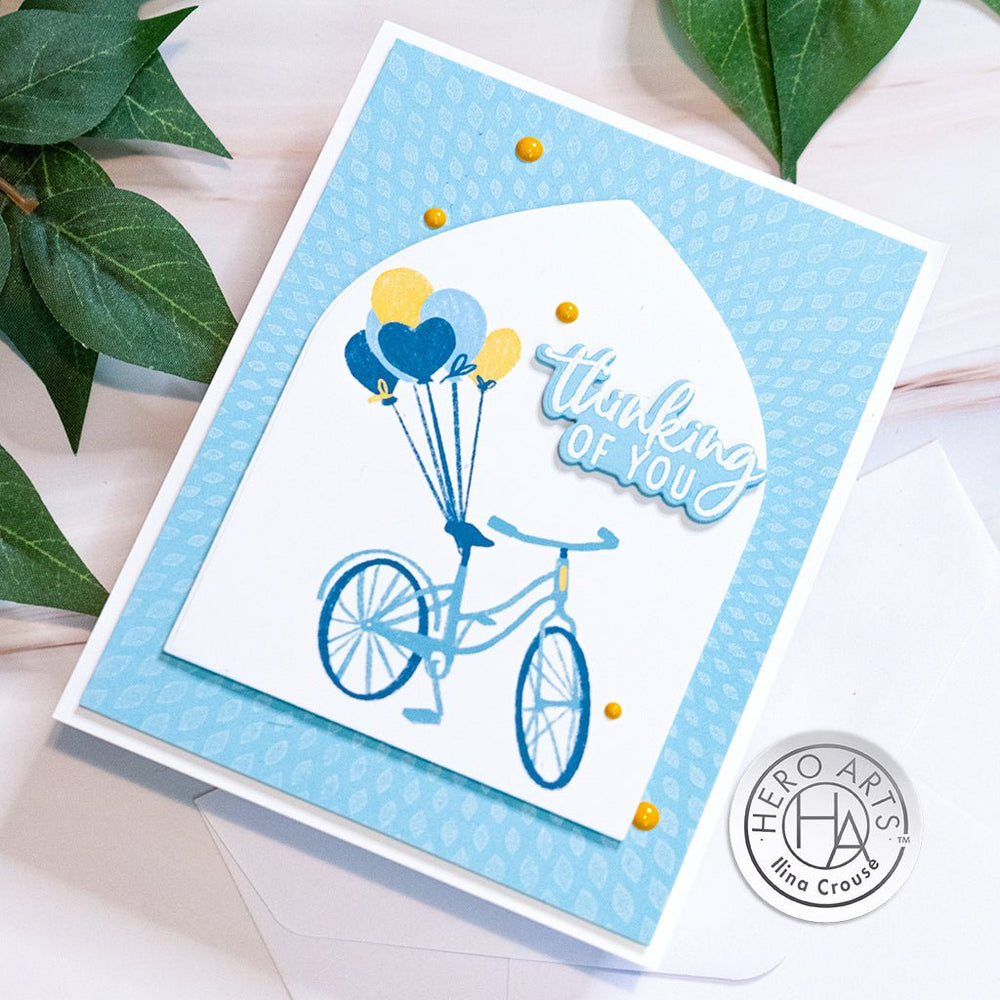 Hero Arts Floral & Balloon Bicycles Hero Transfers