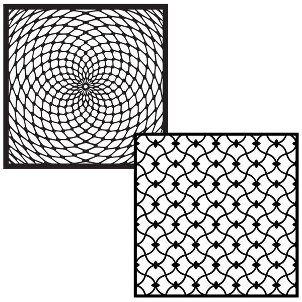 SA139 Filigree Pattern Stencil Pairs 6x6 - Hero Arts