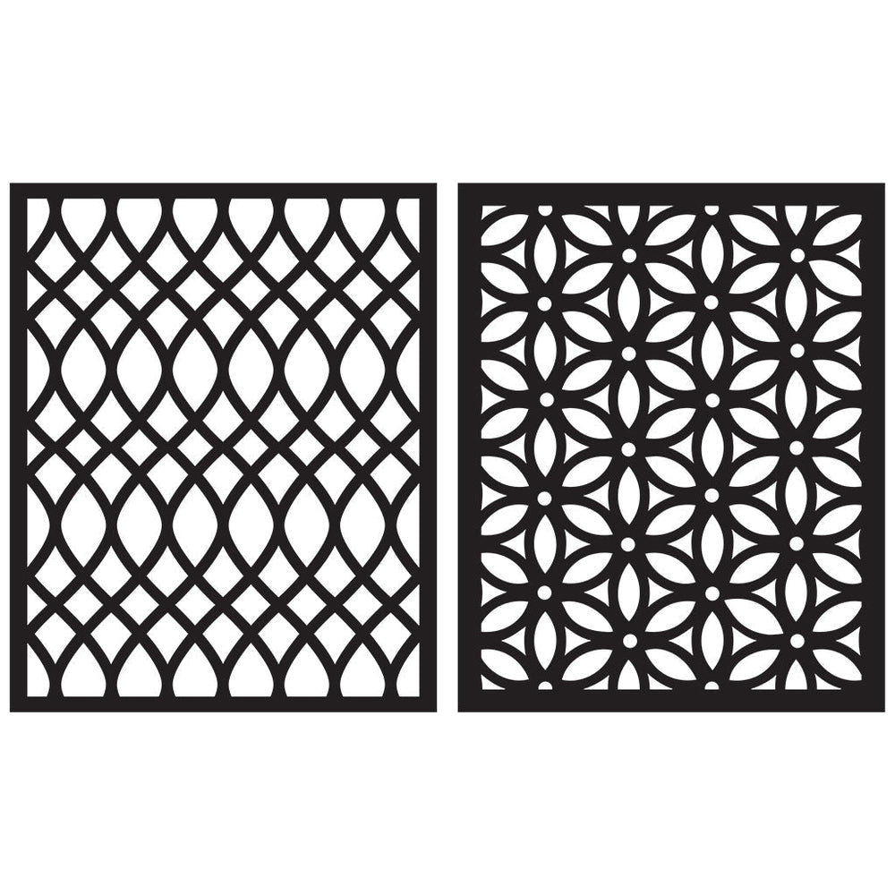 SA150 Abstract Lines Stencil Pairs - Hero Arts