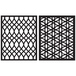 SA150 Abstract Lines Stencil Pairs - Hero Arts
