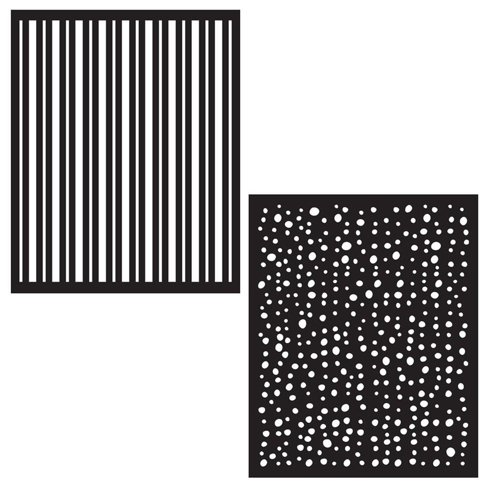 Hero Arts Stripes and Dots Stencil Pair
