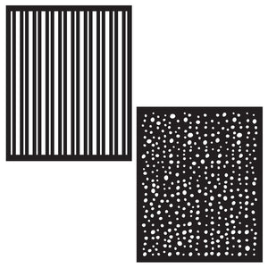 Hero Arts Stripes and Dots Stencil Pair
