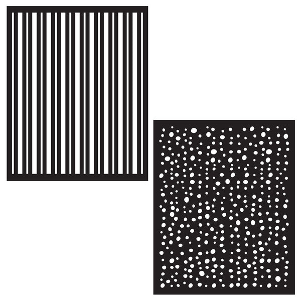Hero Arts Stripes and Dots Stencil Pair