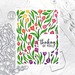 Hero Arts Color Layering Tulip Pattern Stencils