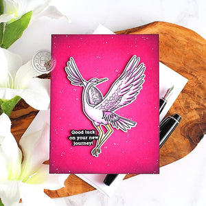Hero Arts Crane Wishes Stamp & Die Bundle