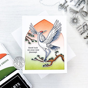 Hero Arts Crane Wishes Stamp & Die Bundle