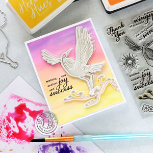 Hero Arts Crane Wishes Clear Stamps