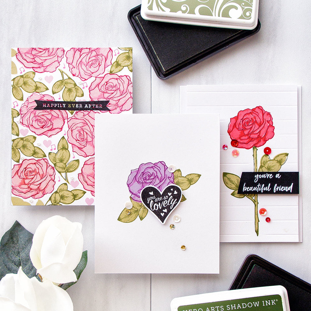 Hero Arts Color Layering Rose Clear Stamps