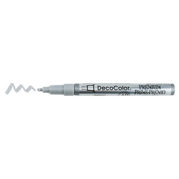 DecoColor by Marvy Uchida Premium Silver Metallic Marker from the Sealed by Spellbinders Collection