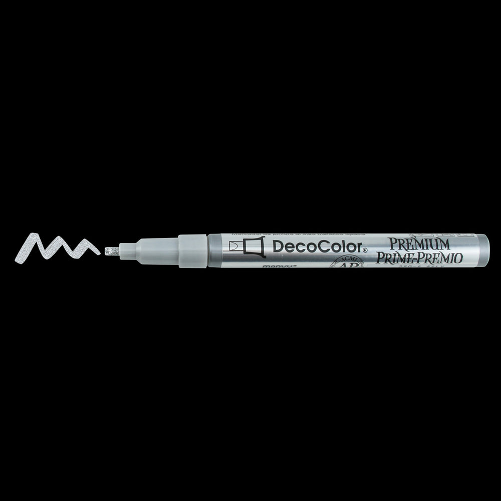 DecoColor by Marvy Uchida Premium Silver Metallic Marker from the Sealed by Spellbinders Collection