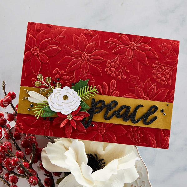 Holiday Blooms Etched Dies from the Celebrate the Season Collection