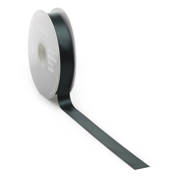 Vivant Double Face Satin Dark Green Ribbon - 27.34 yards