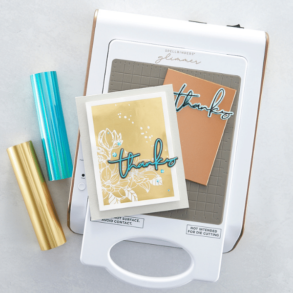 Essential Glimmer Solid Rectangle Glimmer Hot Foil Plate