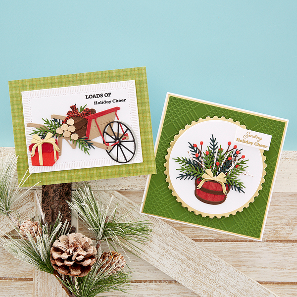 Rustic Garden Etched Dies from the Country Road Collection by Annie Williams