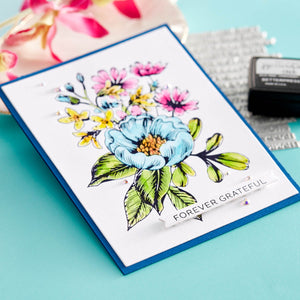 Always and Forever Sentiment Strips Press + Foil Plate & Die Set