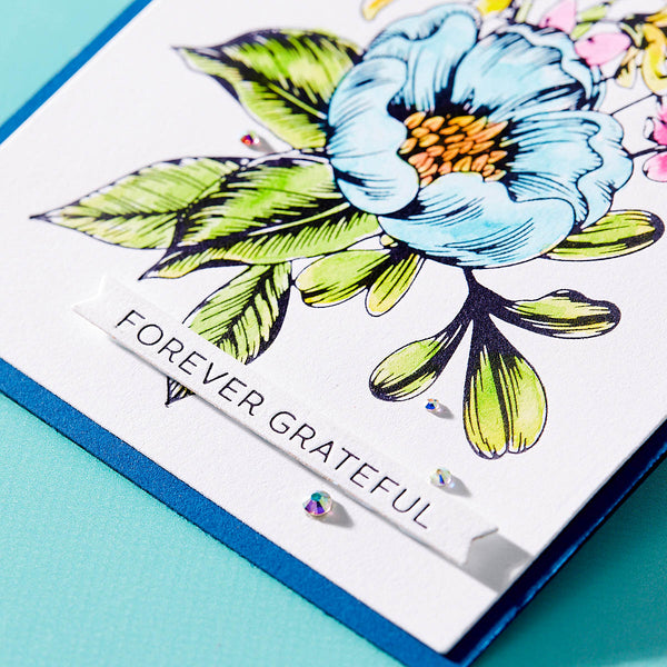 Always and Forever Sentiment Strips Press + Foil Plate & Die Set