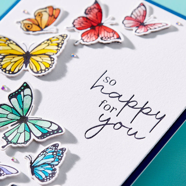 Butterfly Swirl Press + Foil Plate & Die Set