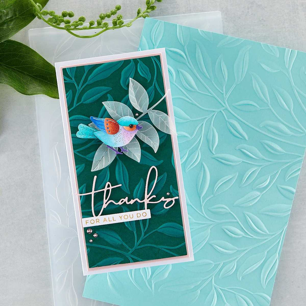 Leafy 3D Embossing Folder