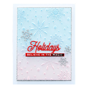 Flurry of Snowflakes 3D Embossing Folder from the Christmas Collection