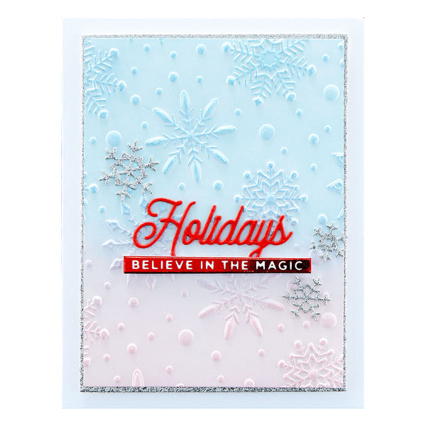 Flurry of Snowflakes 3D Embossing Folder from the Christmas Collection